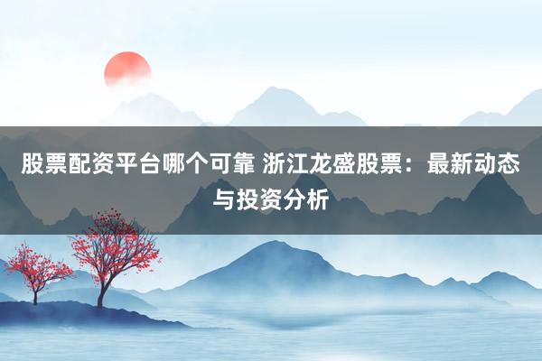 股票配资平台哪个可靠 浙江龙盛股票：最新动态与投资分析