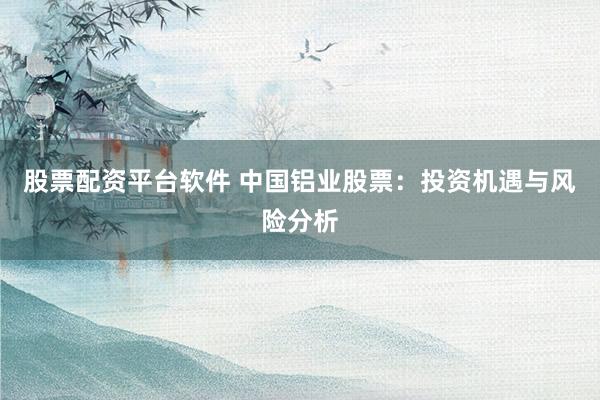 股票配资平台软件 中国铝业股票：投资机遇与风险分析