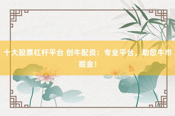 十大股票杠杆平台 创牛配资：专业平台，助您牛市掘金！