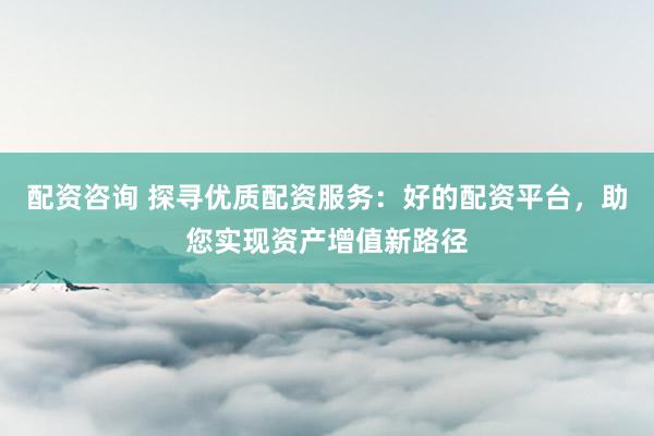配资咨询 探寻优质配资服务：好的配资平台，助您实现资产增值新路径