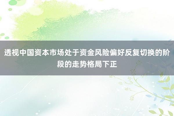 透视中国资本市场处于资金风险偏好反复切换的阶段的走势格局下正